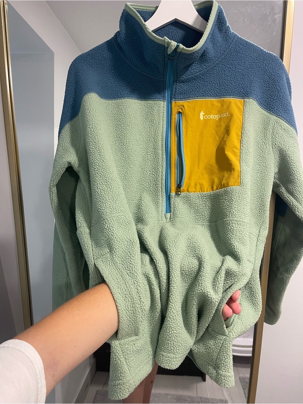 Abrazo Half-Zip Fleece Jacket - Women's size large blue green tone - Picture 7 of 9